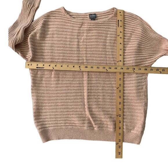 Soho New York & Company Women's Sweater XL Crew Neck Long Sleeve Pullover Lace - Picture 4 of 12